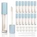 COSIDEA 14pcs 8ml empty Lip Gloss tubes with Big Brush Wand blue Lipgloss Tubes Refillable Lipstick Tubes Lip Glaze Tubes with Big Doe Foot Applicator