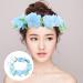 Healeved 1pc Simulated Flower Headband Elegant Lifelike Wreath Garland Headband Headwear Blue - Buy Online on GoSupps.com