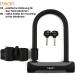Nean U-Lock Bicycle Lock with Bracket & 2 Security Keys | 16mm 245x180mm - Durable Black Bike Lock for International Shipping - Buy Online on GoSupps.com