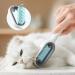 4-in-1 Animal Hair Removal Comb & Cat Brush with Water Tank - Multifunctional Pet Cleaning Tool for Massage & Care in Blue - Buy Online on GoSupps.com