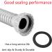 Qrity 6-Piece O-Ring Sealing Rubber Set - Kitchen Sink Replacement Seals 60mm Outer Diameter 51mm Inner Diameter for Pipe Sealing - Buy Online on GoSupps.com