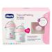 Chicco NaturalFeeling Gift Set - 2 Baby Bottles & Pacifier (0m+) - Pink - Premium Essentials for Newborns - Buy Online on GoSupps.com