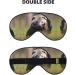Black and White Honey Badger Mask - Adjustable Soft Blindfold for Deep Sleep Relaxation Travel & Meditation - Buy Online on GoSupps.com