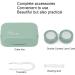 Buy Green Contact Lens Storage Container with Silicone and Mirror | Safe & Compact Contact Lens Etui - Buy Online on GoSupps.com