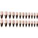 JUSTOTRY 24 Pcs Stiletto Fake Nails with Jewels | Black French Press on Nails | Patterns Cloud Almond Stick on Nails | Extra Long False Nails for Women | Nail Art Glue Included - Buy Online on GoSupps.com
