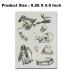 Luminous Halloween Temporary Tattoos for Kids - 80 Glow in The Dark Black Styles | Halloween Party Favors for Boys and Girls - Buy Online on GoSupps.com