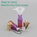 Rowiz 15PCS 5ml Purple-Orange Gradient Color Glass Roll on Bottles UV Protection Empty Sample Vial Essential Oil Glass Bottles with Stainless Steel Roller Balls and Golden Screwcap with Buckle - Buy Online on GoSupps.com
