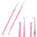 2 Pieces Lash Lift Tool 2 in 1 Stainless Steel Lash Lift and Tint Kit Professional Lash Lift Supplies Metal Lash Lift Rods Eyelash Separator Tool with Separating Comb Pink & Pink