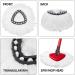 4-Pack Microfiber Spin Mop Head Replacements for O Cedar Spin Mop - Easy Cleaning Refills for 360 Wringing - White Triangle Design - Buy Online on GoSupps.com