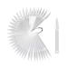 100pcs Transparent Stiletto Nail Display Sticks - Nail Art Practice Tool with Ring, Clear Acrylic False Tips for Nail Polish Showcase - Buy Online on GoSupps.com