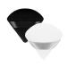 Molain 2Pcs Powder Puff Triangle Makeup Puff Soft Cosmetic Sponge Reusable Makeup Powder Sponges with Strap for Loose Powder Foundation Eyes Corners Wet Dry Makeup (Black/white) Black&White