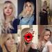 Long Blonde Curly Wig with Bangs - Synthetic Dark Roots Wig for Daily Party & Cosplay - Buy Online on GoSupps.com