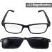 Global Vision Reading Glasses +2.0 Magnification | Gray Frame Clear Lens Polarized Clip-On Shades - Enhance Your Vision Worldwide - Buy Online on GoSupps.com