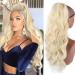 Yeeshedo ponytail hair part clip extensions braid with cord strain long wavy blond hair extension natural wig afro curly braids ponytail (613#)