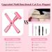 Nail Magnet Tool Set - 5 in 1 Multi-Function with Silicone Case | Magnetic Cat Eye Nail Polish Wand - Pink - Buy Online on GoSupps.com