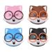 Vansza contact lens container 4 pieces of squirrel cute eye contacts organizers portable animal-carto contact glasses storage box contact lens tank cute contact lens container for
