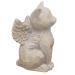 Tsyulog Cat Angel Memorial Figurine, Cat Memorial Gifts, Losing a Cat Sympathy Gift, Cat Gifts for Cat Lovers, Passed Away Cat Gift, Sculpted Hand-Painted Figure Natural-love My Cat (Gray)