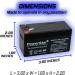 PowerStar 12 Volt 1.3Ah AGM Replacement Battery for UB1213 | 2-Year Warranty | International Shipping - Buy Online on GoSupps.com