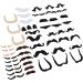 Self Adhesive Fake Eyebrows Beard 60 Pcs Moustache and Eyebrows Stick on Fake Eyebrows and Moustache Kit for Old Man Dress Up Grandpa Costume Accessories - Buy Online on GoSupps.com