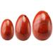 MookaiTedecor Red Jaspis Yoni Eier Balls Ball Ball Trainer Exercise Set with 3 sizes Ben Walls Massage Stones For the practice of the pelvic floor and bladder & relaxation The postparture vagina