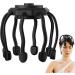 Premium Silicone Head Skin Massage Device | Women's Spa Shampoo Brush with 3 Modes | Handheld Deep Relaxation Scalp Massager - Black - Buy Online on GoSupps.com