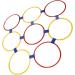 Sensory Training Hoops Hand Foot Coordination Balance Exercise Free Combination 10pcs Eco Friendly Hopscotch Hoop for Jumping Activities Dia 47cm / 18.5in - Buy Online on GoSupps.com
