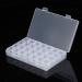 28 Slots Clear Nail Art Rhinestone Gem Bead Storage Box for Manicure Design