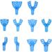10x Disposable Autoclave Perforated Impression Spoon Set - Dentist Tools & Accessories - 10 Tooth Holder Pressure Spoons - Buy Online on GoSupps.com