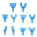 10x disposable for impression spoon autoclave Perforated tablets accessories Tool dentist Supp 10 pieces of toothholder pressure spoon disposable tablets