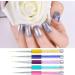 5-Part Nail Brush Set for Acrylic & UV Gel Nail Art | DIY Nail Design Tools - Buy Online on GoSupps.com