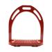 AK Aluminum Stirrups with Coated Colors (11.9 cm Red) 4.75 INCHES red