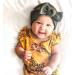 Baby Hair Band | Cute Dark Blue Headband for Girls 0-36 Months | Knot Turban & Elastic Toddler Hair Accessories - Buy Online on GoSupps.com