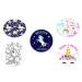 Dexcom G6 Unicorn Theme precut Adhesive Patches 5 Pack. Split Backing.