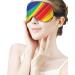 Abstract Rainbow Sleep Mask Eye Cover | Adjustable Strap for Men and Women - Perfect for Sleeping, Blocking Light, and Traveling - Buy Online on GoSupps.com