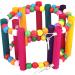 Wonninek Bird Parrot Toys 10-Step Ladders Swing Chewing Toys Hanging Pet Bird Cage Accessories Swing Toy for Small Parakeets Cockatiels Lovebirds Conures Macaws - Buy Online on GoSupps.com