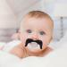 Woys Baby Schnuller - Portable Food-Grade Cute Pacifier with Fun Beard | Perfect Gift for Boys & Girls - Small Bare Binky for Teething - Buy Online on GoSupps.com