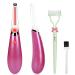 Heated Eyelash Curler Electric Eyelash Curlers USB Rechargeable Eye Lashes Curlers with Eyelash Comb 24 Hours Long-Lasting & Quick Natural Curling Lash Lift Tool for Women Girls