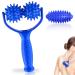 Massage roller hedgehog ball with handles interchangeable massage roll with 3 hedgehog ball fascia roll legs hedgehog ball hard fascia roller for relaxation of foot leg and back muscles