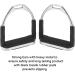 Frdhee Safety Stainless Steel Stirrups for Adults & Children | Anti-Slip Rubber Tread | Equestrian Saddle Safety - 2 Pieces - Buy Online on GoSupps.com