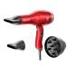Valera Swiss Air4ever Professional Lightweight Ionic Hairdryer Powerful Digital Motor Sanify Air Purification System Intelligent Flow Optimization 6 Temperature/Airflow Settings 1875 W Red