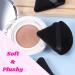 Powder Puff Face Triangle 6 Pieces Triangle Makeup Puff with Strap Washable Reusable Soft Plush for Loose Powder Mineral Powder Foundation Contouring Under Eyes (Black). - Buy Online on GoSupps.com