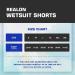 REALON 3mm Neoprene Wetsuit Pants - 2mm Leggings for Cold Water Activities - Unisex - Black - 3X-Large - Buy Online on GoSupps.com