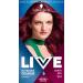 Schwarzkopf LIVE Intense Colour Berry Red Permanent Hair Dye 044 Long Lasting Red Hair Dye with Built-In Vibrancy Serum Berry Red Hair Dye for up to 100% Grey Coverage