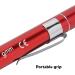 Medical Pen Light 50mm Scale Portable Medical LED Pen Light Acrylic Ball Bubble for Doctor for Pockets (Red) - Buy Online on GoSupps.com