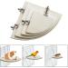 Bird Wood Perch Platform Stand Chew Toy | XL Size 7.87x7.87 Inch | Cage Accessories for Parakeet Cockatiel Lovebird Conure Finch African Grey Canary Cockatoo Hamster Chinchilla Guinea Pig Gerbil Rat - Buy Online on GoSupps.com