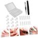 Beavorty 1 Set Nail set Nail Tips Clip Extension Nail Plate nail extension Manicure Grinding Strip DIY manicure kit professional nail kit white High heel stiletto plastic - Buy Online on GoSupps.com