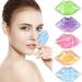 Lip and Eye Ice Pack for Injuries Mini Small Gel Ice Pack Hot and Cold Compress Reduce Pain and Swelling Dark Circles Fade Eye Relax Anti-Aging Lip Care Pad Gift for Girl Woman (Multicolored)