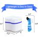 Retainer Bath Box Denture Cleaning Bath Case with Brush Denture Cup Storage Bath Box Case Retainer Cleaning Container Mouthguard Soaking Holder - Dark Blue - Buy Online on GoSupps.com