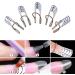 Reusable Nail Art Extension Forms - 5pcs Silver | Nail Salon & Home Manicure Accessory - Buy Online on GoSupps.com