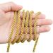 Gold Twisted Cord Trim - 59 Feet | Decorative Rope for Curtain Tieback, Upholstery, Honor Cord | Tenn Well - Buy Online on GoSupps.com